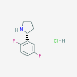 (R)-2-(2,5-二氟苯基)吡咯烷盐酸盐结构式