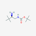 (R)-(2-Amino-3,3-dimethyl-butyl)-carbamic acid tert-butyl ester结构式