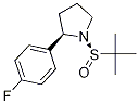 Structure of (R)-1-((R)-tert-butylsulfinyl)-2-(4-fluorophenyl)pyrrolidine