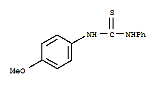 thiourea, N-(4-methoxyphenyl)-N'-phenyl-结构式