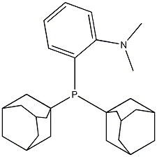 Structure of Di(1-adamantyl)-2-dimethylaminophenylphosphine
