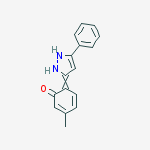 Structure of 5-METHYL-2-(5-PHENYL-1H-PYRAZOL-3-YL)PHENOL