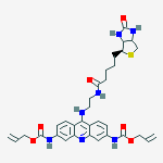 Structure of 2,7-BIS(ALLOXYCARBONYLAMINO)-9-(BIOTINYLAMINOETHYLAMINO)ACRIDINE