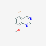 Structure of 5-Bromo-8-methoxyquinazoline