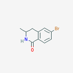 6-BROMO-3-METHYL-3,4-DIHYDROISOQUINOLIN-1(2H)-ONE结构式