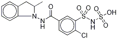[2-chloro-5-[(2-methyl-2,3-dihydroindol-1-yl)carbamoyl]phenyl]sulfonylsulfamic Acid结构式