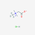 Structure of BETAINE-D3 HYDROCHLORIDE