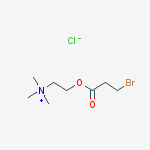 Structure of 2-CARBOXYETHYL-BROMO-CHOLINE ESTER, CHLORIDE SALT
