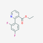 Structure of ethyl 2-(2,4-difluorophenyl)nicotinate