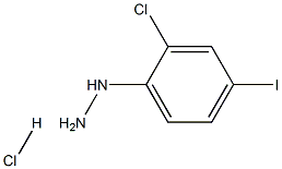 Structure of 1-(2-chloro-4-iodophenyl)hydrazine hydrochloride