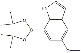 Structure of 5-Methoxy-7-(4,4,5,5-tetramethyl-1,3,2-dioxaborolan-2-yl)-1H-indole
