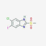 Structure of 5-chloro-6-iodo-2-(methylsulfonyl)-1H-benzo[d]imidazole