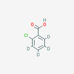 Structure of 2-Chlorobenzoic-d4Acid