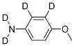 4-Methoxyaniline--d4结构式