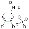 2-Methoxy-d3-aniline--d4结构式