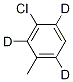 Structure of 3-Chlorotoluene-2,4,6-d3