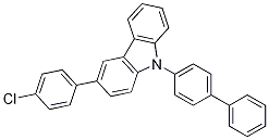 Structure of 9-[1,1'-Biphenyl]-4-yl-3-(4-chlorophenyl)-9H-carbazole