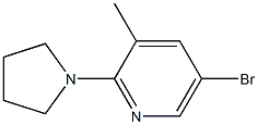 Structure of 5-broMo-3-Methyl-2-(pyrrolidin-1-yl)pyridine