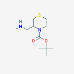 Structure of tert-Butyl 3-(aminomethyl)thiomorpholine-4-carboxylate