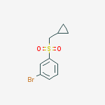 Structure of 1-Bromo-3-cyclopropylmethanesulfonyl-benzene