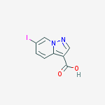 Structure of 6-Iodo-pyrazolo[1,5-a]pyridine-3-carboxylic acid