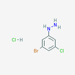 Structure of (3-Bromo-5-chloro-phenyl)-hydrazine hydrochloride
