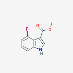 Structure of 4-Fluoro-1H-indole-3-carboxylic acid methyl ester