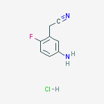 (5-Amino-2-fluoro-phenyl)-acetonitrile hydrochloride结构式