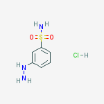 Structure of 3-hydrazinylbenzenesulfonamide;hydrochloride