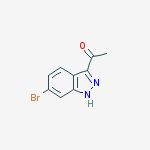 Structure of Ethanone, 1-(6-broMo-1H-indazol-3-yl)-