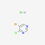 5-Bromo-4-chloropyrimidine hydrochloride结构式