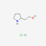Structure of 2-pyrrolidineethanol, hydrochloride