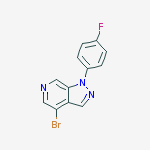 Structure of 4-bromo-1-(4-fluorophenyl)pyrazolo[3,4-c]pyridine