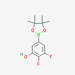 Structure of 2,3-difluoro-5-(4,4,5,5-tetramethyl-1,3,2-dioxaborolan-2-yl)phenol