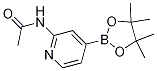 Structure of N-(4-(4,4,5,5-TetraMethyl-1,3,2-dioxaborolan-2-yl)pyridin-2-yl)acetaMide