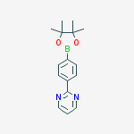 Structure of 2-(4-(4,4,5,5-tetramethyl-1,3,2-dioxaborolan-2-yl)phenyl)pyrimidine