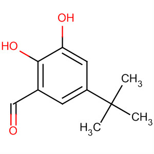 Structure of Benzaldehyde, 5-(1,1-dimethylethyl)-2,3-dihydroxy-