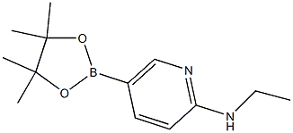 Structure of N-ethyl-5-(4,4,5,5-tetraMethyl-1,3,2-dioxaborolan-2-yl)pyridin-2-aMine