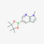 Structure of 1-Methyl-5-(4,4,5,5-tetraMethyl-1,3,2-dioxaborolan-2-yl)-1H-pyrrolo[2,3-b]pyridine