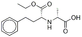 Structure of (-)-N-[1-(R)-Ethoxycarbonxyl-3-phenylpropyl)-D-alanine