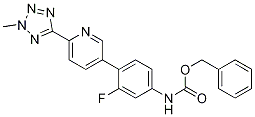 CarbaMic acid, N-[3-fluoro-4-[6-(2-Methyl-2H-tetrazol-5-yl)-3-pyridinyl]phenyl]-, phenylMethyl ester