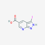 Structure of 3-Iodo-1H-pyrazolo[3,4-b]pyridine-5-carboxylic acid