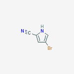 Structure of 4-Bromo-1H-pyrrole-2-carbonitrile