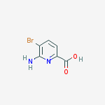 Structure of 6-amino-5-bromopyridine-2-carboxylic Acid