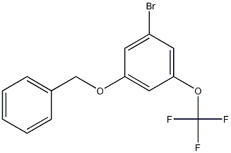 1-(Benzyloxy)-3-bromo-5-(trifluoromethoxy)benzene结构式