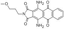 Structure of Disperse Blue 60 M (4,11-Diamino-2-(3-methoxypropyl)- 1H-naphtho[2,3-f]isoindole-1,3,5,10(2H)-tetrone