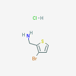 Structure of (3-Bromothiophen-2-yl)methanamine hydrochloride