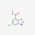 Methyl 5-bromo-1,3-benzoxazole-7-carboxylate 95+%结构式