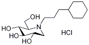 Structure of N-CYCLOHEXYLPROPYL DEOXYNOJIRIMYCIN, HYDROCHLORIDE