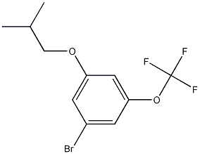 Structure of 1-Bromo-3-isobutoxy-5-(trifluoromethoxy)benzene
